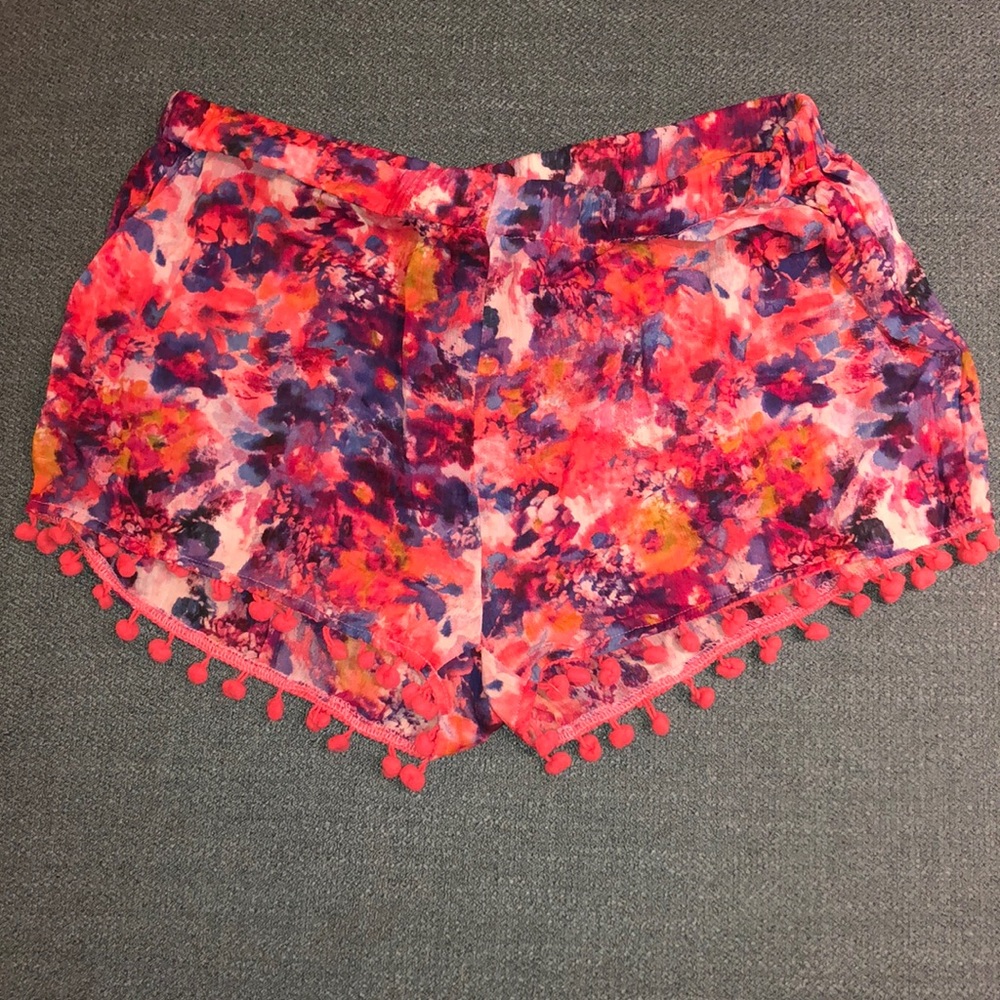 Adorable summer wear colorful shorts.
